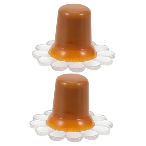 TOYANDONA 2 Sätze Schirmkappen aus Kunststoff Umbrella Tops Schutzkappen Ersatzteile für Sonnenschirme und Regenschirme Praktische Schirmspitzen Abdeckung Passend für Stockschirme von TOYANDONA