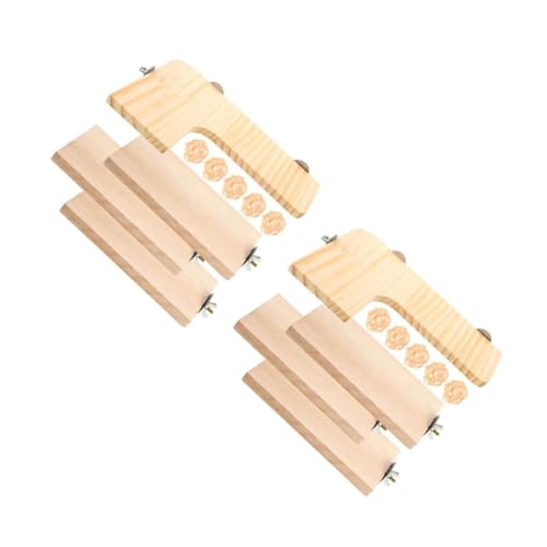 TOYANDONA 2 Sätze Teiliges Kleintier Spielset mit Natürlichem Holz Stabile Hamster Plattform und Hängendes Kletterbrett Geruchshemmend Einfach zu Montieren Geeignet für Käfige von TOYANDONA 2 Sätze Teiliges Kleintier Spielset mit Natürlichem Holz Stabile Hamster Plattform und Hängendes Kletterbrett Geruchshemmend Einfach zu Montieren Geeignet für Käfige von von TOYANDONA