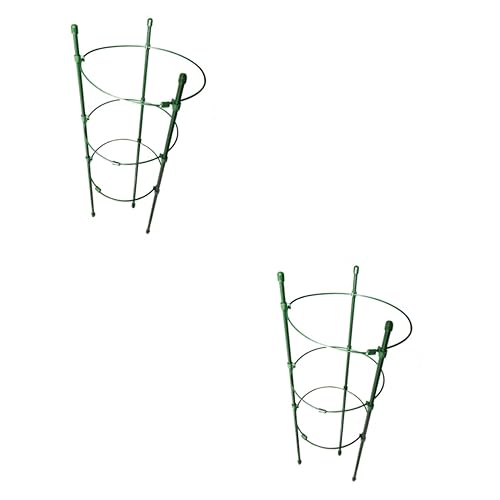 TOYANDONA 2 Sätze Teiliges Pflanzenstützsystem Für Kletterpflanzen Robuste Rankhilfe Beschichtetem Für Tomaten Gurken Und Blumen Im Garten 4 Stück * 2 von TOYANDONA