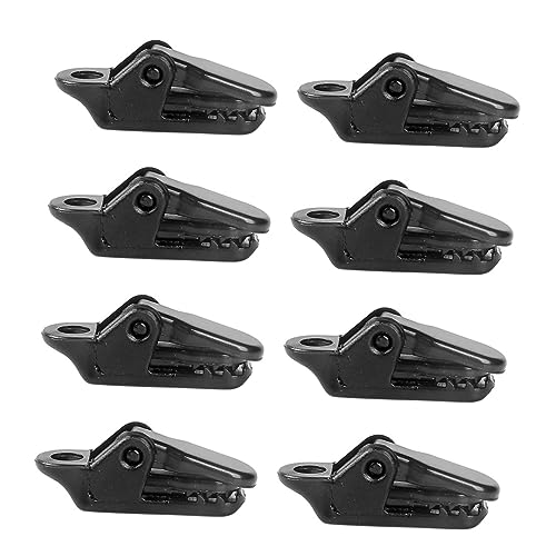 TOYANDONA 2 Sätze Winddes Krokodilclip Clips Für Camping -Baldachin Schnappen Karabiner Camping -Schutz Camping -Zelt Campingplane Zeltclip Tarp-Zelt Zeltklemmen Abs Schwarz 50 Stück * 2 von TOYANDONA