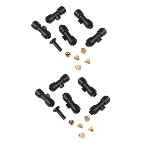TOYANDONA 2 Sets Gartenschlauchdüsen Schlauchsprühdüse Soaker Misting Sprinkler Misting Tee Sprinklerköpfe Gartenbewässerungssystem Nebeldüse Gartenbewässerungsausrüstung Schwarzes TOYANDONA 2 Sets Gartenschlauchdüsen Schlauchsprühdüse Soaker Misting Sprinkler Misting Tee Sprinklerköpfe Gartenbewässerungssystem Nebeldüse Gartenbewässerungsausrüstung Schwarzes von TOYANDONA