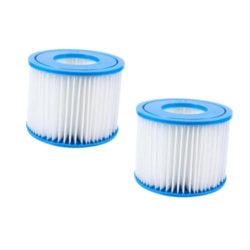 TOYANDONA 2 Stück Aufblasbares Pool Filter Element Schwimmbadfilter Typ H-Filter Poolwasserfilter Poolfilter Im Sommer Pool-reinigungsfilter Poolreiniger Pumpenfilter Blue Plastik von TOYANDONA