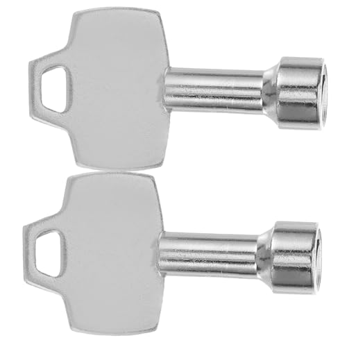 TOYANDONA 2 Stück Dreieckschlüssel aus Metall für Mülltonnen Verriegelung Wiederverwendbar zur Sicherung von Außen mülleimern gegen Tiere und Müllverschmutzung von TOYANDONA
