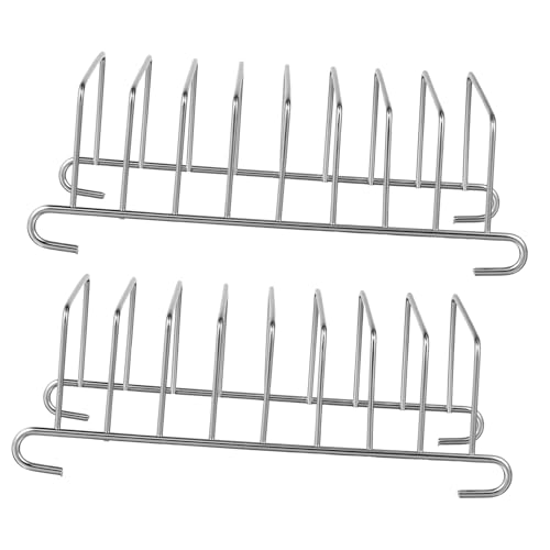 TOYANDONA 2 Stück Edelstahl Air Fryer Toast Rack Hitzebeständig Rutschfest Vielseitig Einsetzbar für Heißluftfritteuse Backofen Dämpfen Braten und Rösten Kompatibel mit Gängigen Modellen TOYANDONA 2 Stück Edelstahl Air Fryer Toast Rack Hitzebeständig Rutschfest Vielseitig Einsetzbar für Heißluftfritteuse Backofen Dämpfen Braten und Rösten Kompatibel mit Gängigen Modellen von TOYANDONA