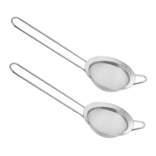TOYANDONA 2 Stück Edelstahl Reptilien Sandsieb Schaufel Teilig mit Ergonomischem Griff Feines Sieb für Terrarien Exkremente Reinigung und Sandfilterung Langlebig und Handschonend TOYANDONA 2 Stück Edelstahl Reptilien Sandsieb Schaufel Teilig mit Ergonomischem Griff Feines Sieb für Terrarien Exkremente Reinigung und Sandfilterung Langlebig und Handschonend von TOYANDONA