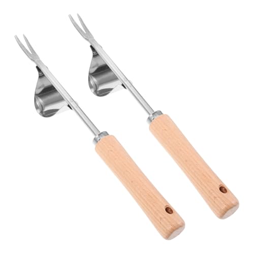 TOYANDONA 2 Stück Edelstahl Unkrautstecher mit Ergonomischem Griff Leichtes Manuelles Jätwerkzeug für Garten und Rasen Langlebig rutschfest zum Entfernen von Wurzeln und Unkraut TOYANDONA 2 Stück Edelstahl Unkrautstecher mit Ergonomischem Griff Leichtes Manuelles Jätwerkzeug für Garten und Rasen Langlebig rutschfest zum Entfernen von Wurzeln und Unkraut von TOYANDONA
