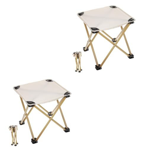 TOYANDONA 2 Stück Faltbarer Campingstuhl Tragbarer Outdoor Hocker Robustem Oxford mit Verstärktem Aufbewahrungstasche für Mühelosen Transport und Lagerung für Camping und Picknick von TOYANDONA