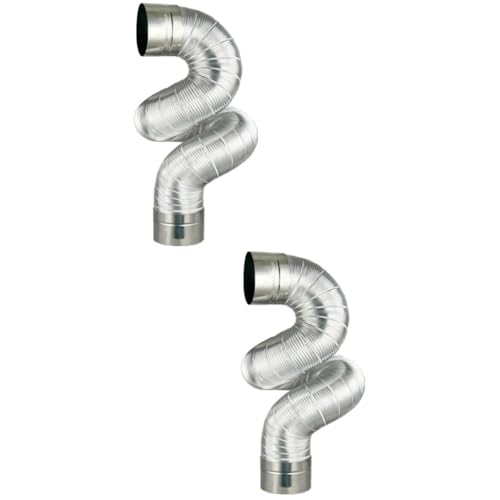 TOYANDONA 2 Stück Flexible Kaminabzug für Heizöfen und Langlebiges Rauchrohr für Küche und Badezimmer mit Stahlkopf TOYANDONA 2 Stück Flexible Kaminabzug für Heizöfen und Langlebiges Rauchrohr für Küche und Badezimmer mit Stahlkopf von TOYANDONA