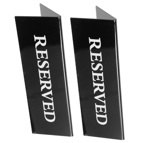 TOYANDONA 2 Stück Förmiges Wiederverwendbares Tischschild aus Acryl Doppelseitig Bedruckt Modernes Reserviert schild für Restaurant Hochzeit Multifunktional und Leicht zu Reinigen TOYANDONA 2 Stück Förmiges Wiederverwendbares Tischschild aus Acryl Doppelseitig Bedruckt Modernes Reserviert schild für Restaurant Hochzeit Multifunktional und Leicht zu Reinigen von TOYANDONA