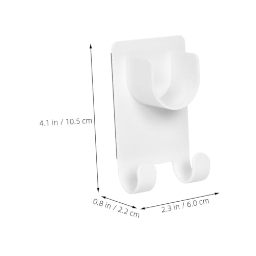 TOYANDONA 2 Stück Gardinenstangenhalter aus Sicherem Material Starker Klebekraft Stabiler Duschvorhanghalter für Badezimmer Einfach zu Montieren Geeignet für Handtücher und Badzubehör von TOYANDONA