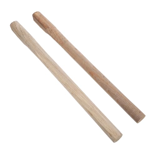 TOYANDONA 2 Stück Gartenhackegriff Praktischer Tragegriff Ersatz Hammerstiel Griff Für Holzwerkzeuge Kleine Gartenhacke Hacke-ersatz Holzgriff Gartenversorgung Hellbraun Hölzern von TOYANDONA