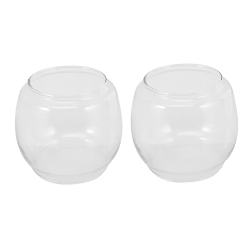 TOYANDONA 2 Stück Glas Lampenschirm für Kerosinlampen Runder Transparenter Ersatzschirm Retro Öl Lampe Schutz Vintage Stil Geeignet für Outdoor und Heimdekoration TOYANDONA 2 Stück Glas Lampenschirm für Kerosinlampen Runder Transparenter Ersatzschirm Retro Öl Lampe Schutz Vintage Stil Geeignet für Outdoor und Heimdekoration von TOYANDONA