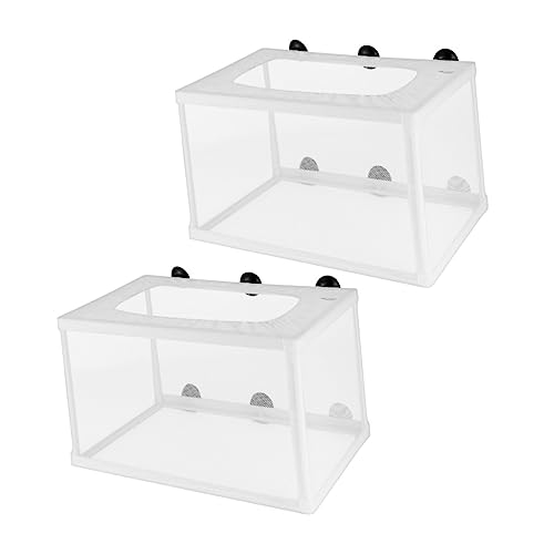 TOYANDONA 2 Stück Großes Fischnetz Brutkasten mit Saugnäpfen für Aquarien Isolationsnetz für Fischzucht zur Trennung von Aggressiven und Schwächeren Fischen TOYANDONA 2 Stück Großes Fischnetz Brutkasten mit Saugnäpfen für Aquarien Isolationsnetz für Fischzucht zur Trennung von Aggressiven und Schwächeren Fischen von TOYANDONA
