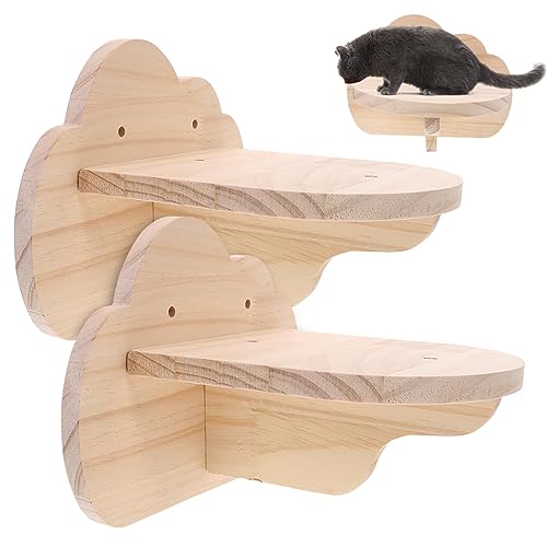 TOYANDONA 2 Stück Katzen Wandregale Holz Katzen Wandstufen für Kletterwand Wandmontierte Katzenmöbel Aktivität und Gesundheit Ihrer Katze TOYANDONA 2 Stück Katzen Wandregale Holz Katzen Wandstufen für Kletterwand Wandmontierte Katzenmöbel Aktivität und Gesundheit Ihrer Katze von TOYANDONA