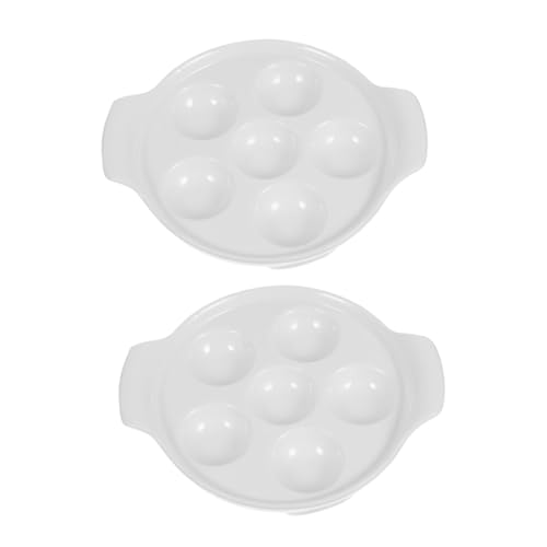 TOYANDONA 2 Stück Keramik Escargot Backform mit Ergonomischen Griffen Rutschfeste Unterseite Hitzebeständig für Gebackene Schnecken und Meeresfrüchte als Servierplatte Küchenzubehör TOYANDONA 2 Stück Keramik Escargot Backform mit Ergonomischen Griffen Rutschfeste Unterseite Hitzebeständig für Gebackene Schnecken und Meeresfrüchte als Servierplatte Küchenzubehör von TOYANDONA