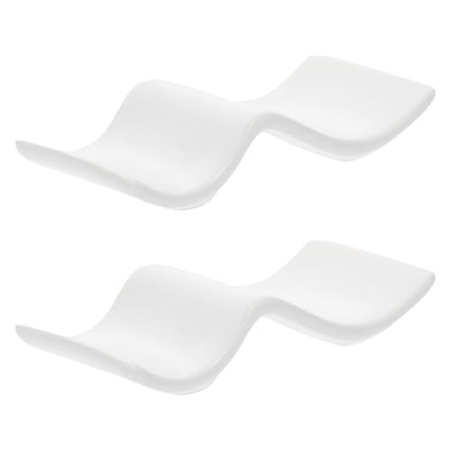 TOYANDONA 2 Stück Keramik Essstäbchenhalter Wellenform Löffel Stäbchenablage Praktisch Rutschfest Leicht zu Reinigen für Tischdekoration und Küchenutensilien Organizer TOYANDONA 2 Stück Keramik Essstäbchenhalter Wellenform Löffel Stäbchenablage Praktisch Rutschfest Leicht zu Reinigen für Tischdekoration und Küchenutensilien Organizer von TOYANDONA