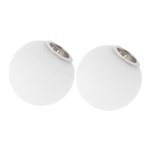 TOYANDONA 2 Stück Lampenschirm Glas Weiß Opalfarbig Kugel Ersatzschirm Metallgewinde Kompatibel für Tischlampen Weiches Licht Sicherheitsschutz TOYANDONA 2 Stück Lampenschirm Glas Weiß Opalfarbig Kugel Ersatzschirm Metallgewinde Kompatibel für Tischlampen Weiches Licht Sicherheitsschutz von TOYANDONA