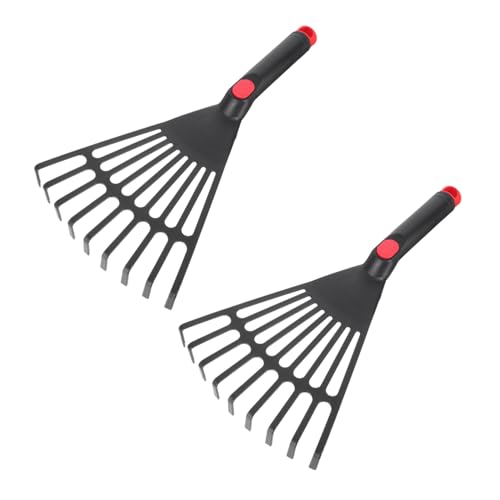 TOYANDONA 2 Stück Langlebige Gartenrechen aus Robustem Material zum Lockern von Erde und Entfernen von Wildkräutern Praktisches Pflanzwerkzeug für Garten und Landwirtschaft Vielseitig von TOYANDONA
