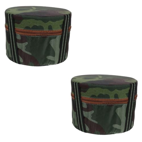 TOYANDONA 2 Stück Leichter Gartenhocker für Outdoor Aktivitäten Tragbarer Multifunktionsstuhl mit Stabiler Bauweise für Camping Angeln und Gartenarbeit Camouflage Design von TOYANDONA
