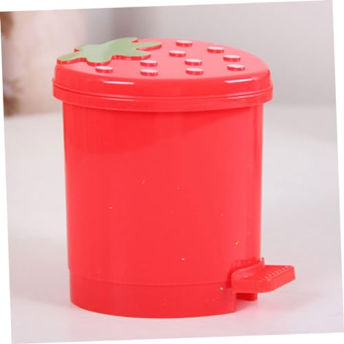 TOYANDONA 2 Stück Mini Desktop Mülleimer Kompakter Abfalleimer aus Robustem Vielseitig als Schreibtisch Nachttisch Papierkorb Rot Praktische Müllentsorgung für Büro und Zuhause von TOYANDONA