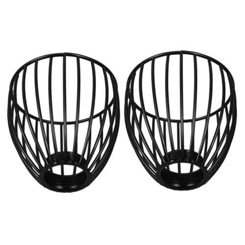 TOYANDONA 2 Stück Mini Vintage Vogelkäfig Lampenschirme Metall Hohler Draht Lampenschirm Rustikaler Pendelleuchten Abdeckung für Schlafzimmer Esszimmer Wohnzimmer Platzsparendes Design von TOYANDONA