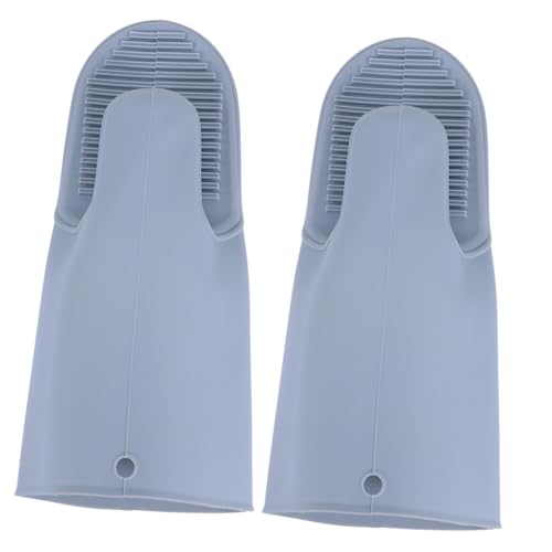 TOYANDONA 2 Stück Ofenhandschuhe Hitzebeständigem Silikon rutschfest Isolierte Backhandschuhe für Kochen Backen Mikrowelle Haushalt Gepolstert Nordisches von TOYANDONA