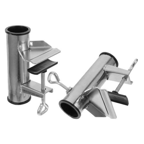 TOYANDONA 2 Stück Outdoor Sonnenschirmhalterung aus Verzinktem Verstellbare Klemme für Balkon Terrasse Garten Robuster Befestigungsclip für Patio und Strandsonnenschirme Einfache ohne von TOYANDONA