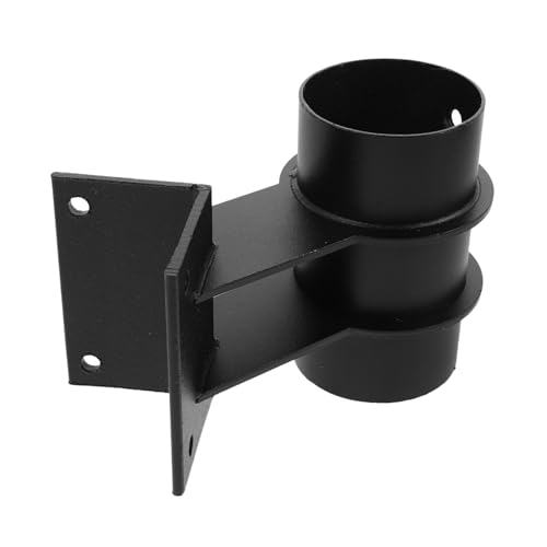 TOYANDONA 2 Stück Parasol Fixer Deck Regenschirmhalter Terrasse Sonne Regenschirmhalterung Dachhalterung für Deck Decksschirmehalter Balkon schirmhalter Kohlenstoffstahl Schwarz von TOYANDONA