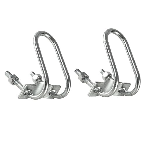 TOYANDONA 2 Stück Parasol Fixing Rack Schirmhalterklemme Regenschirm mit festem Clip Schirmklemmhalterung Regenschirmhalterung Klemme auf dem Schirmhalter der Terrasse Dachclip Metall Silber von TOYANDONA