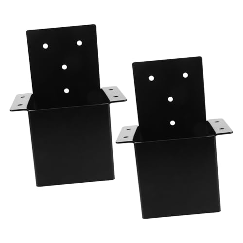 TOYANDONA 2 Stück Pergola Halterungen Metall Wandhalter Eckstützen Wetterfest für Pergola Pfosten Geländer Pavillon Einfache Installation Stabile Konstruktion von TOYANDONA