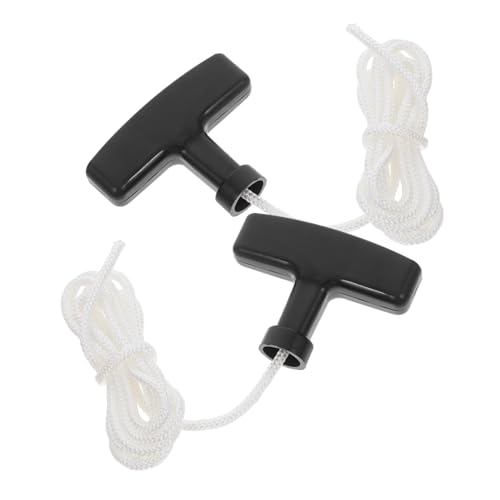 TOYANDONA 2 Stück Rasenmäher Starterseil mit Griff Robustes Zugseil für Rückstoßstarter Hohe Zugfestigkeit Komfortabler Griff Passend für Honda Predator und Universalgeräte von TOYANDONA