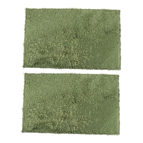 TOYANDONA 2 Stück Reptilien Teppich Moss Motiv Terrarium Matte für Schildkröten und Kriechtiere Feuchtigkeitsbeständig Atmungsaktiv Komfortabel rutschfest Wiederverwendbar Schutz vor von TOYANDONA