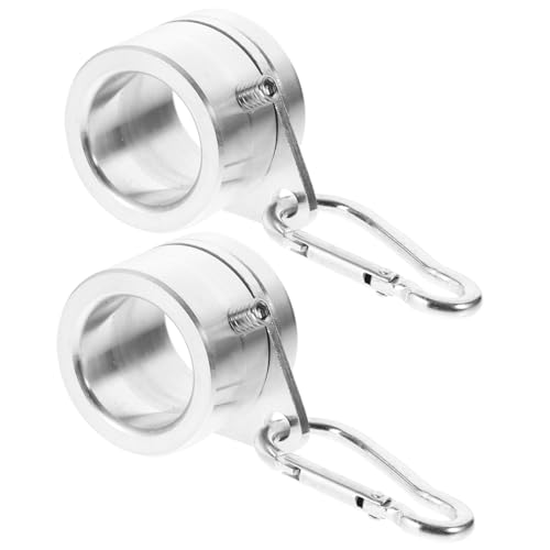 TOYANDONA 2 Stück Rotierende Fahnenmast Ringe Aluminiumlegierung Verwicklungs Ringe für Fahnenmasten Installieren Leicht und Langlebig von TOYANDONA
