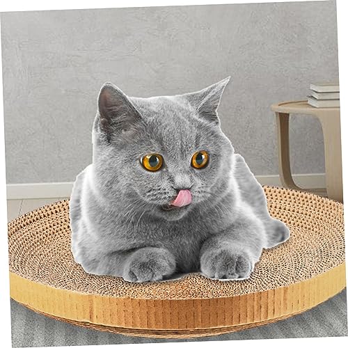 TOYANDONA 2 Stück Runde Katzen Kratzpappe Ersatzpads Verschleißfest Recyceltes Wellpapier Robustes Katzen Kratzbrett für Kätzchen Schützt Möbel Leicht Platzierbar Fördert Krallenpflege und TOYANDONA 2 Stück Runde Katzen Kratzpappe Ersatzpads Verschleißfest Recyceltes Wellpapier Robustes Katzen Kratzbrett für Kätzchen Schützt Möbel Leicht Platzierbar Fördert Krallenpflege und von TOYANDONA