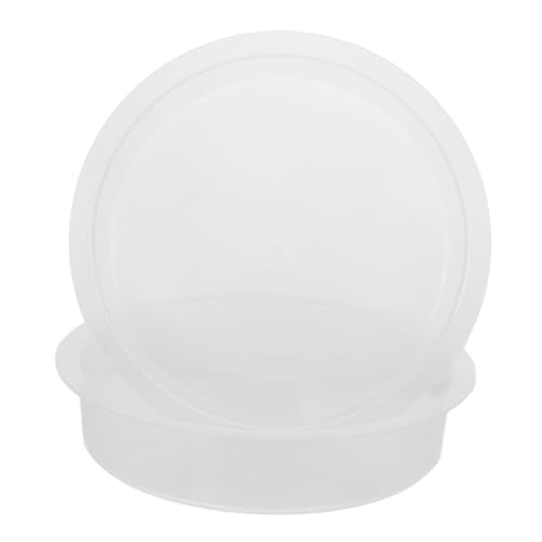 TOYANDONA 2 Stück Runde Vogeltränke und Futterschale Vielseitige Wasserschüssel für Vögel Robustes Design Platzsparend Einfach zu Reinigen Geeignet als Ersatz für Outdoor von TOYANDONA