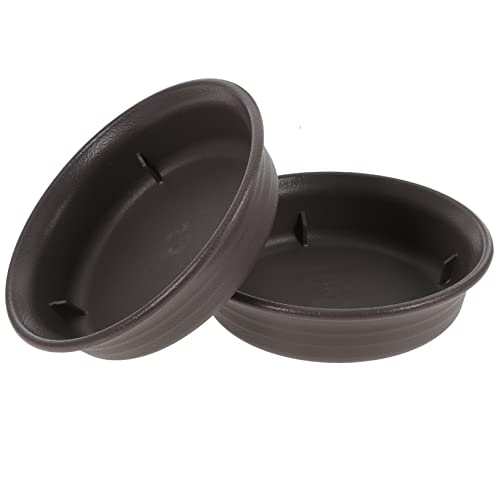TOYANDONA 2 Stücke Kunststoff Pflanzuntersetzer für Blumentöpfe Runde Blumentopf Tropf Tabletts Wasserfeste und Langlebige Untertassen für Pflanzen für und Außengebrauch von TOYANDONA