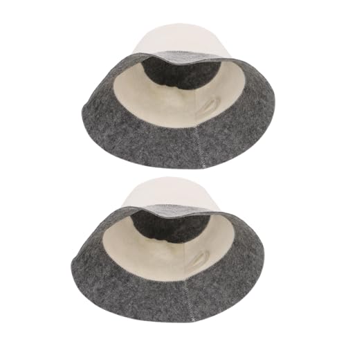 TOYANDONA 2 Stück Sauna Filzhut Wasserabsorbierend Hitzebeständig Schnelltrocknend Komfortabler Dampfbad Badehut im Fischerhut-Stil für Sauna Spa und Zuhause TOYANDONA 2 Stück Sauna Filzhut Wasserabsorbierend Hitzebeständig Schnelltrocknend Komfortabler Dampfbad Badehut im Fischerhut-Stil für Sauna Spa und Zuhause von TOYANDONA