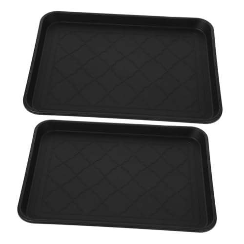 TOYANDONA 2 Stück Schuhablage aus Robustem Kunststoff mit Rutschfestem Boden Vielseitiges Tablett für Schuhe Haustiere und Haushaltsgegenstände Leicht zu Reinigen für Eingangsbereich und von TOYANDONA