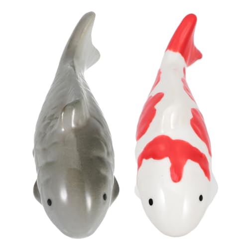 TOYANDONA 2 Stück Schwimmende Keramikfische Wetterfeste Dekoration für Aquarium und Garten Naturnahe Goldfisch-skulpturen Einfach zu Platzieren für Teich Terrasse und Badezimmer TOYANDONA 2 Stück Schwimmende Keramikfische Wetterfeste Dekoration für Aquarium und Garten Naturnahe Goldfisch-skulpturen Einfach zu Platzieren für Teich Terrasse und Badezimmer von TOYANDONA