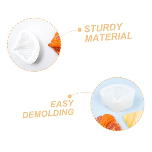 TOYANDONA 2 Stück Silikonform Croissant Backform Antihaft Silikonbackform Mikrowellengeeignet für Fondant Kerzen Harz DIY Kuchen Dekoration Vielseitig Temperaturbeständig TOYANDONA 2 Stück Silikonform Croissant Backform Antihaft Silikonbackform Mikrowellengeeignet für Fondant Kerzen Harz DIY Kuchen Dekoration Vielseitig Temperaturbeständig von TOYANDONA