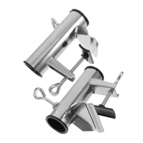 TOYANDONA 2 Stück Sonnenschirmhalter Balkonhalterung aus Verstärktem Verstellbare Stabile Befestigungsklammer für Gartentische Terrassen und Strand Flexibler und Höhenverstellbarer von TOYANDONA