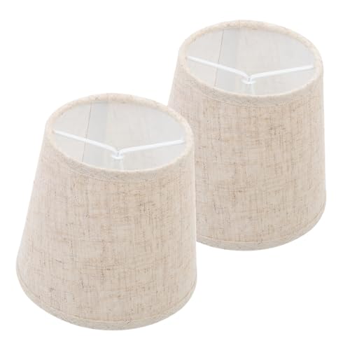 TOYANDONA 2 Stück Stoff Lampenschirm Dekorativer Lampenschirm für Tisch Stehlampe Stabile Materialqualität Schlichtes Design Passend für Verschiedene Einrichtungsstile Licht Weichend von TOYANDONA