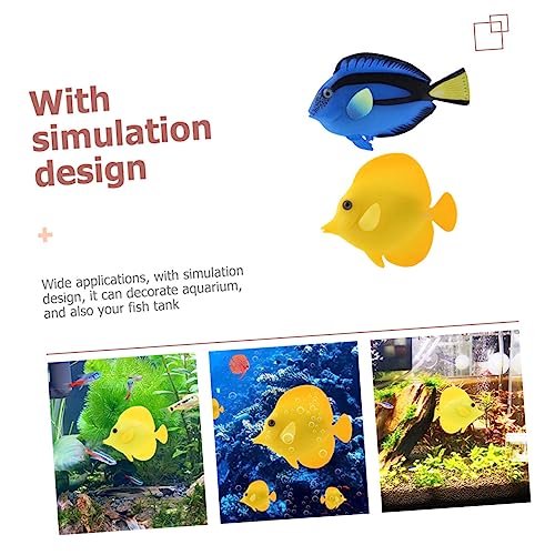 TOYANDONA 2 Stück Teiliges Aquarium Deko Fische Natürliche Nachbildung Lebensecht für Teich und Aquarium Dekorationen Aquascaping Zubehör TOYANDONA 2 Stück Teiliges Aquarium Deko Fische Natürliche Nachbildung Lebensecht für Teich und Aquarium Dekorationen Aquascaping Zubehör von TOYANDONA