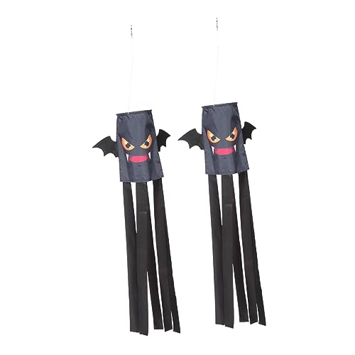 TOYANDONA 2 Stück Teiliges Halloween Windsack Verschleißfest Wetterbeständig Hängende Gartendeko Gruselige Fledermaus Windsäcke für Tür Fenster und Outdoor Halloween Party Dekoration TOYANDONA 2 Stück Teiliges Halloween Windsack Verschleißfest Wetterbeständig Hängende Gartendeko Gruselige Fledermaus Windsäcke für Tür Fenster und Outdoor Halloween Party Dekoration von TOYANDONA