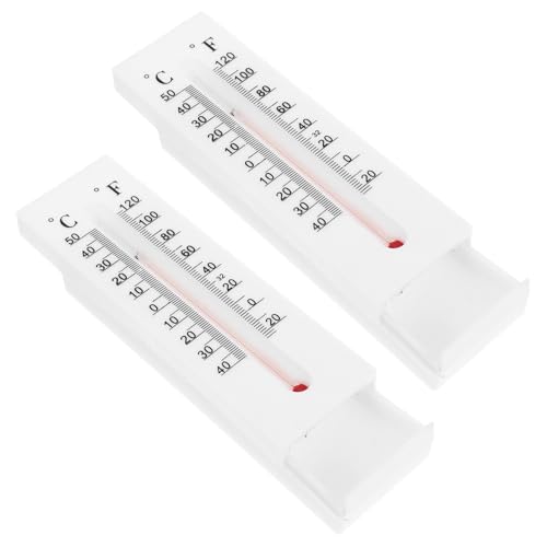 TOYANDONA 2 Stück Thermometer Schlüsselversteck Outdoor Wetterfestes Robustes Schlüsselbox mit Verstecktem Fach Dekorativer Kleiner Schlüsselhalter für Haus und Büro Einfache Wandmontage von TOYANDONA