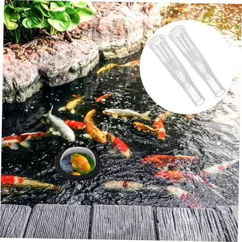 TOYANDONA 2 Stück Transparente Pilz Sprühkopf für Aquarium und Teich Leise Gartenbrunnen Düse mit Wassersparfunktion Dekorativ und Installieren für Fischteich und Wasserfontäne von TOYANDONA