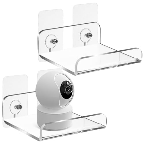 TOYANDONA 2 Stück U förmiges Acryl Schweberegal Stabiles Transparentes Wandregal ohne Bohren Platzsparendes Kleines Wandboard für Bad Büro Wohnzimmer Multifunktionale Aufbewahrung und TOYANDONA 2 Stück U förmiges Acryl Schweberegal Stabiles Transparentes Wandregal ohne Bohren Platzsparendes Kleines Wandboard für Bad Büro Wohnzimmer Multifunktionale Aufbewahrung und von TOYANDONA