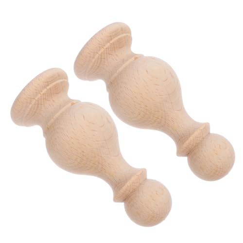 TOYANDONA 2 Stück Unbehandelte Holz Endstücke für DIY Projekte Multifunktionale Möbel Dekoration Robuste Holzfinials für Heimdekoration und Möbelverbesserung TOYANDONA 2 Stück Unbehandelte Holz Endstücke für DIY Projekte Multifunktionale Möbel Dekoration Robuste Holzfinials für Heimdekoration und Möbelverbesserung von TOYANDONA