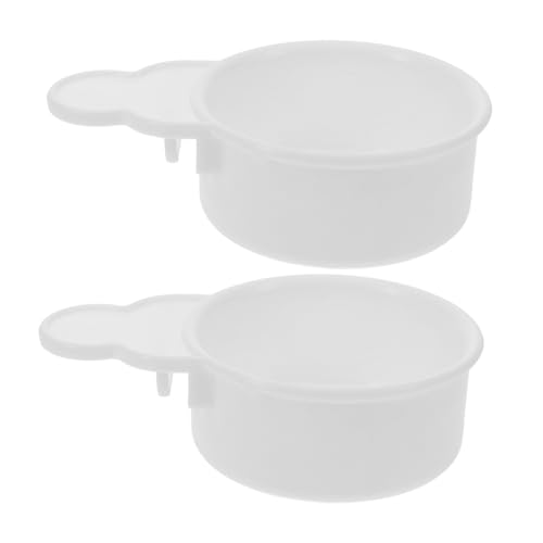 TOYANDONA 2 Stück Vogelkäfig Futterspender für Wellensittiche Futter und Wasserschale Leicht zu Befestigen aus Hochwertigem Material für Kleine Vögel Wie Sittiche und Papageien von TOYANDONA