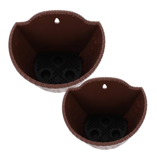 TOYANDONA 2 Stück Wandhängende Pflanzgefäße Kunstmaterial Minimalistische Wandblumentöpfe für Sukkulenten Dekorative Hängetöpfe für und Außenbereich TOYANDONA 2 Stück Wandhängende Pflanzgefäße Kunstmaterial Minimalistische Wandblumentöpfe für Sukkulenten Dekorative Hängetöpfe für und Außenbereich von TOYANDONA